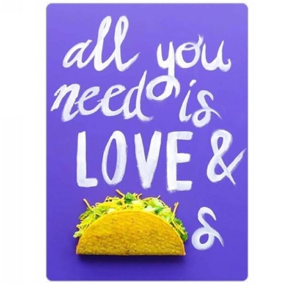 “All You Need is Love and 🌮 “ Magnet - Picture 2 of 2